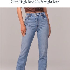 Abercrombie 90s Straight Ultra High Rise